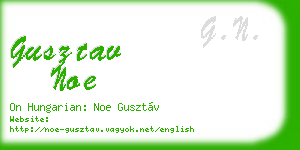 gusztav noe business card