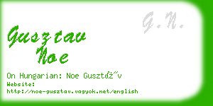 gusztav noe business card